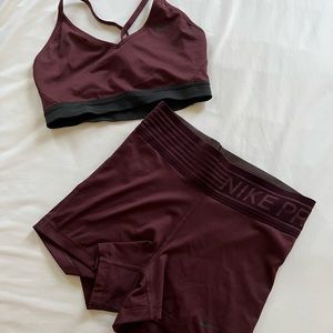 Nike set: nike pro (S) and Nike sports bra (M)